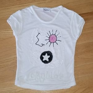 Byblos Junior Club Girl's Sequin Tee